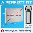thumbnail image 3 of Garnetics 80-85” Outdoor TV Cover Waterproof and Weatherproof Outside Television Protector, Gray, 3 of 7