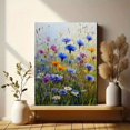 thumbnail image 6 of Cornflower and Daisy Floral Landscape Canvas Print, Wall Art for Living Room Bedroom Dining Room Bathroom Kitchen Office Hallway, 6 of 8