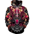 thumbnail image 3 of Sudadera con capucha de anime 3D más nueva y popular, sudadera de samurái japonesa, jersey negro de moda para hombres y mujeres, ropa de otoño y primavera para hombres, 3 of 5