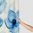 thumbnail image 3 of JEUXUS Tulip Blue Tulips Beautiful Tulips Picture Shower Curtain for Bathroom Decoration White, 3 of 6