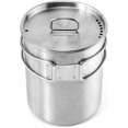 thumbnail image 1 of KAIYANG Vaso de agua portátil para exteriores de 800 ml con asa plegable, vajilla para acampar y hacer senderismo, 1 of 4