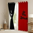 thumbnail image 3 of Castle Fairy Boys Girls Happy Valentine's Day Black Out Curtains,Black Red Curtains Pack of 2 (42x63 Each),Romantic Couple Lover Bedroom Curtains,Lightweight Room Decor, 3 of 6