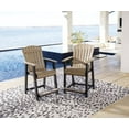 thumbnail image 2 of Signature Design by Ashley Contemporary Fairen Trail Outdoor Counter Height Bar Stool (Set of 2)  Black/Driftwood, 2 of 7
