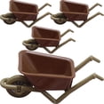 thumbnail image 1 of 4pcs Mini Wheelbarrow Model Tiny Wheelbarrow Mini House Micro Landscape Decoration, 1 of 5
