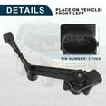 thumbnail image 5 of Unique Bargains Air Suspension Ride Height Level Sensor for Land Rover LR3 No.LR020155 Front Left 1 Set, 5 of 6
