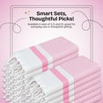 thumbnail image 4 of HEIRLOOM COMFORT Pink Turkish Kitchen Towels 16x26 Inch, 5 Pack, 100% Cotton, Ultra Absorbent, Soft, Fast Dry, Machine Washable, Dish Towel with Tassels for Drying Dishes, Cleaning, Everyday Use, 4 of 7