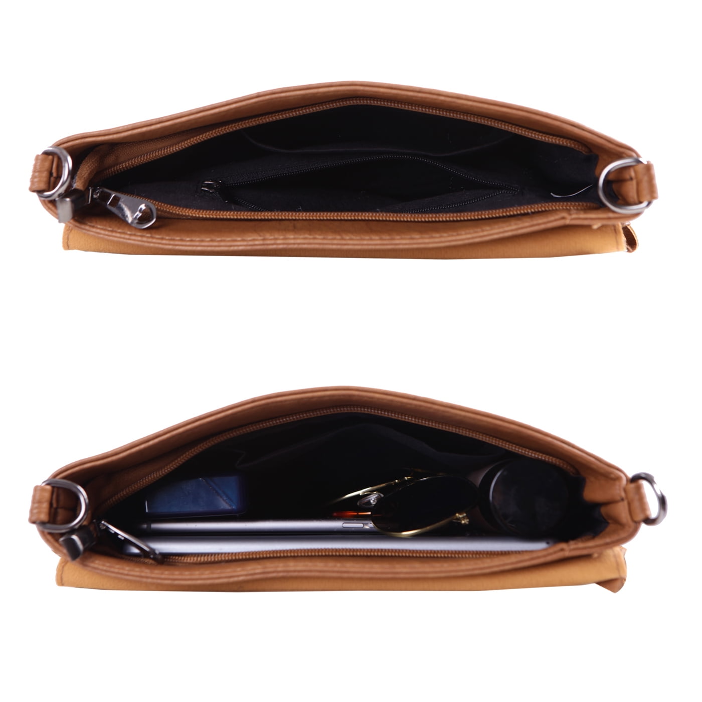 HDE Leather Envelope Fringe Shoulder Bag Tassel Crossbody Handbag