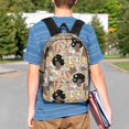 thumbnail image 4 of Lukts Groovy Disco Pattern 15 Inch Student Backpack, Waterproof Laptop Backpack with Adjustable Shoulder Straps, Lightweight Travel, Campus Backpack, Unisex, 4 of 6