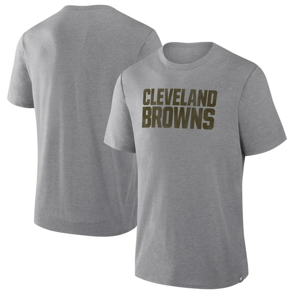 Men's Fanatics Heather Gray Cleveland Browns Pass Rush Tri-Blend T-Shirt