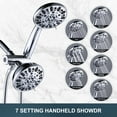 thumbnail image 4 of WOWOW Chrome Multi Function Shower Head, 48 Functions High-Pressure Shower Head with Handheld, 4 of 6