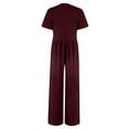 thumbnail image 3 of WILLBEST Vêtements d'Automne pour Femmes Tendance 2024 Combinaison Ample Sans Manches Unie pour Femmes Combinaison Habillée Côtelée avec Camisole d'Été Combishort pour Femmes Extérieur, 3 of 5