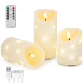 thumbnail image 1 of Velas LED sin llama Staerysky recargables con mando a distancia, juego de 3, 1 of 7
