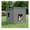 Gray Blue, variant on Outdoor Cat House – Weatherproof PP Shelter, UV Resistant, Sloped Roof Cat Condo for Garden & Patio (Blue, Large)