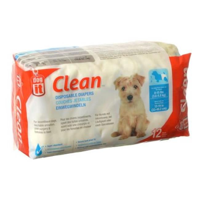 Dog It 70507 Extra Large Clean Disposable Diapers, 12 Count Walmart