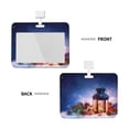 thumbnail image 2 of Kdxio Lantern On Snow With Christmas Card Badge Holder Work Badge Sleeve for Office, School, Factory, ID Credit Cards, Driver Licenses and Passes, 2 of 7