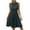 Army Green, variant on Lmnyox Sleeveless Cocktail Dress for Women Flowy Mock Neck High Waist Midi Dress Summer Casual Party Dress
