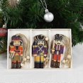 thumbnail image 4 of Christmas Background. Wooden Soldier Pendant Holiday Ornaments, 4 of 5