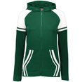 thumbnail image 1 of Ladies Retro Grade Jacket, Forest & White - Medium, 1 of 1