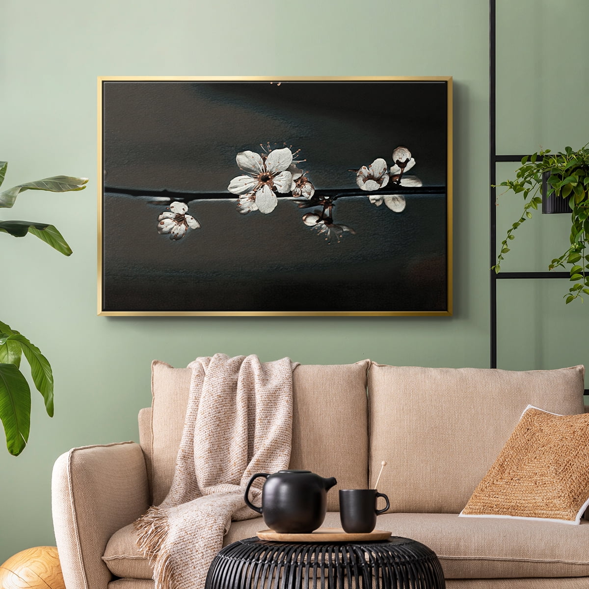 Vintage Botanical Print-XXXVIII By Wexford Home Framed in Gold Wood Gallery Wrapped Canvas 17 in. x 25 in.