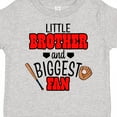 thumbnail image 4 of Inktastic Little Brother and Biggest Fan Baseball Glove and Bat Boys Toddler T-Shirt, 4 of 5