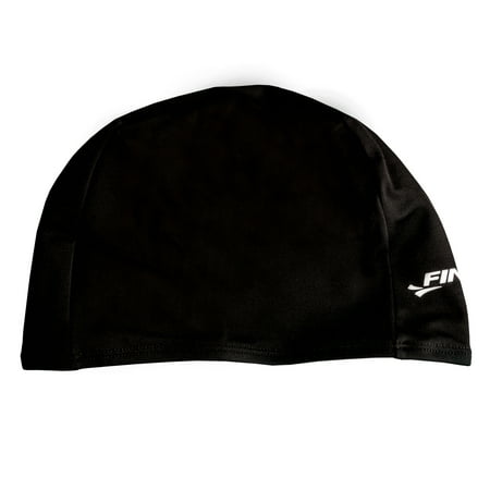 FINIS Spandex Cap - Swimming Cap for Women and Men - Swim Cap with Elastic Edge for a Comfortable, Universal Fit - High-Quality Swim Gear for Lap Training and More - Black