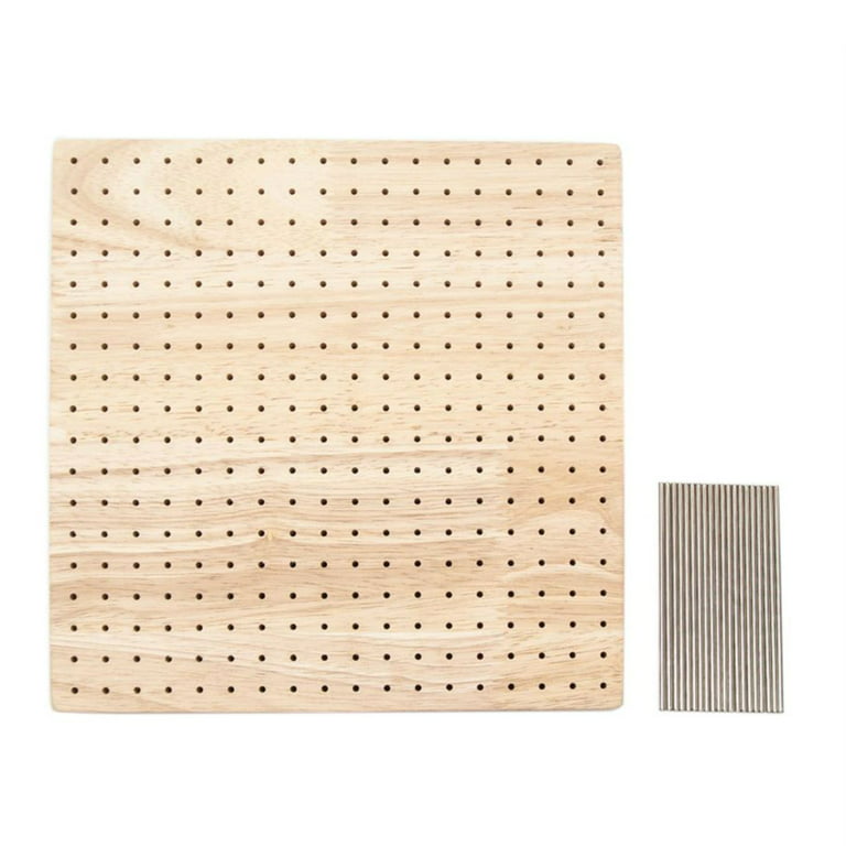 Deluxe Wooden Knitting and Crochet Blocking Board with 50 Stainless Steel  Pins