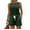 Dark Green, variant on WTOBBY Women's Summer Casual Two Piece Set Solid Color Vest Sleeveless Top and Shorts Outfit Simple and Stylish for Everyday Summer Fashion ,Beige L