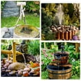 thumbnail image 4 of Solar Water Fountain For Outdoor Gardens, Eco-Friendly Solar Power Water Pump With Decorative Garden Fountain Features (Multi-Application), 4 of 6
