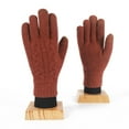 thumbnail image 7 of Fgnfyis Unisex Winter Knitted Gloves Solid Color Thermal Insulated Handwear for Extreme Cold Weather Orange One Size, 7 of 7