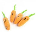 thumbnail image 5 of Promotion Clearance Pet Dog Carrot Shape Chew Toys with Funny Face Pet Dog Cat Teeth Cleaning Training Toys Puppy Soft Plush Squeak Accessories, 5 of 6