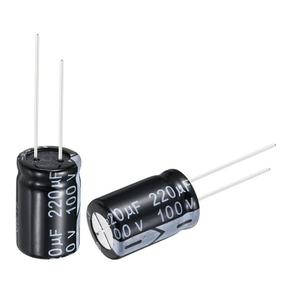 220uF 100V Capacitor, Aluminum Electrolytic Capacitors 105C High Temp 10pcs