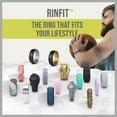 thumbnail image 3 of Silicone Wedding Rings for Men & Women by Rinfit. Male & Female Rubber Bands. Two-Tone Collection, 3 of 4