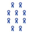 thumbnail image 3 of Ounissouiy Insignia de hojalata ajustable cumpleaños multicolor boda suministro botón pines mano de obra pequeñas insignias adorno niña broche Azul 10Conjunto, 3 of 6