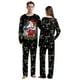 thumbnail image 4 of FCCEXIO-Conjunto de pijama con estampado 3D de unicornio para hombre y mujer, pijama de manga larga con cuello redondo y pantalones, ropa de casa para fiesta de navidad, 4 of 4