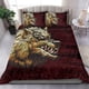 thumbnail image 5 of Juego de cama vikingo Fenrir sobre fondo de luna de sangre RLT12, 5 of 6