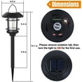 thumbnail image 2 of Solar Path Lights Dynaming, paquete de 6 luces LED de color blanco cálido de doble uso, 2 of 8