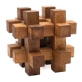 thumbnail image 1 of Lock it Up: Rompecabezas de madera 3D orgánico y hecho a mano para adultos de SiamMandalay con caja de regalo SM (en la imagen) Siam Mandalay 793631946457, 1 of 1