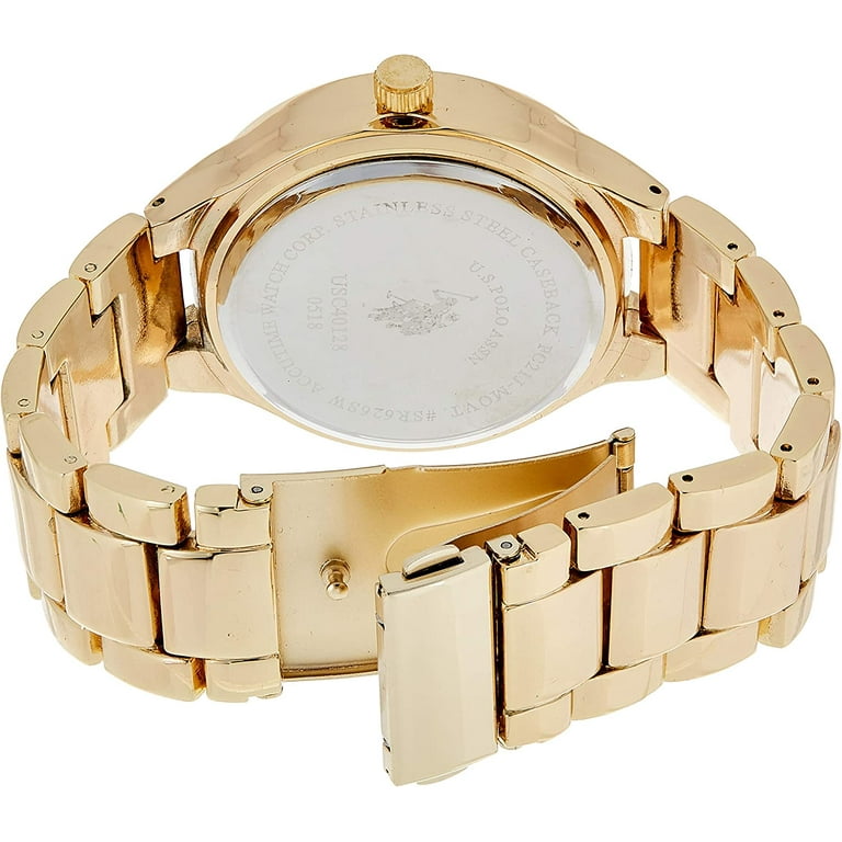 u.s. polo assn. women s quartz metal and alloy casual watch color