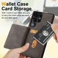 thumbnail image 2 of for Samsung Galaxy S25 Plus Wallet Phone Case with Card Holder, [RFID Blocking PU Leather Protection][Back Flip Magnetic Cases] Kickstand Shockproof Women Men Slim Cover for Galaxy S25 Plus - Gray, 2 of 8