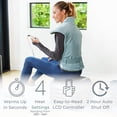 thumbnail image 3 of Pure Enrichment PureRelief XL Back & Neck Heating Pad- Safe Heat Therapy for Sore Muscles, & Pain in Neck, Back, & Shoulders - 4 Heat Settings w/ Auto Shut-Off, Soft Fabric (Sea Glass), 3 of 9