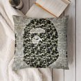 Bape Shark Microfiber Pillow Cases for Sofa Fashion Cushion Cover with