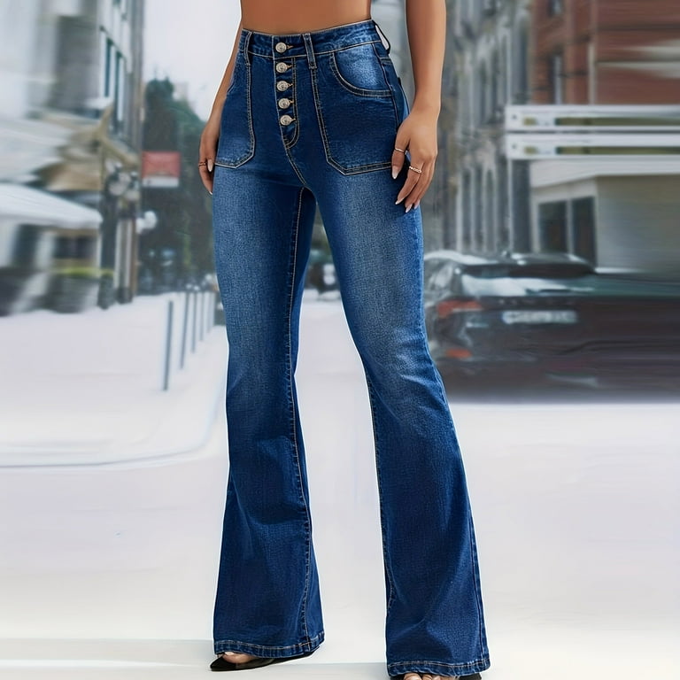 WCMZJ Bell Bottom Jeans for Women High Waisted Flare Jeans