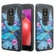 Motorola Moto G6 Jouer, Moto G6 forge, Moto E5 Cas, Silicone Doux Double Couche [Shock Resistant] Mignon Cas pour les Filles Femmes Cas de Téléphone pour Moto G6 Jouer - Papillon Bleu – image 1 sur 6