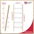 thumbnail image 2 of Universal Expert Remus Ladder Bookshelf Modern Oak and White, 2 of 10