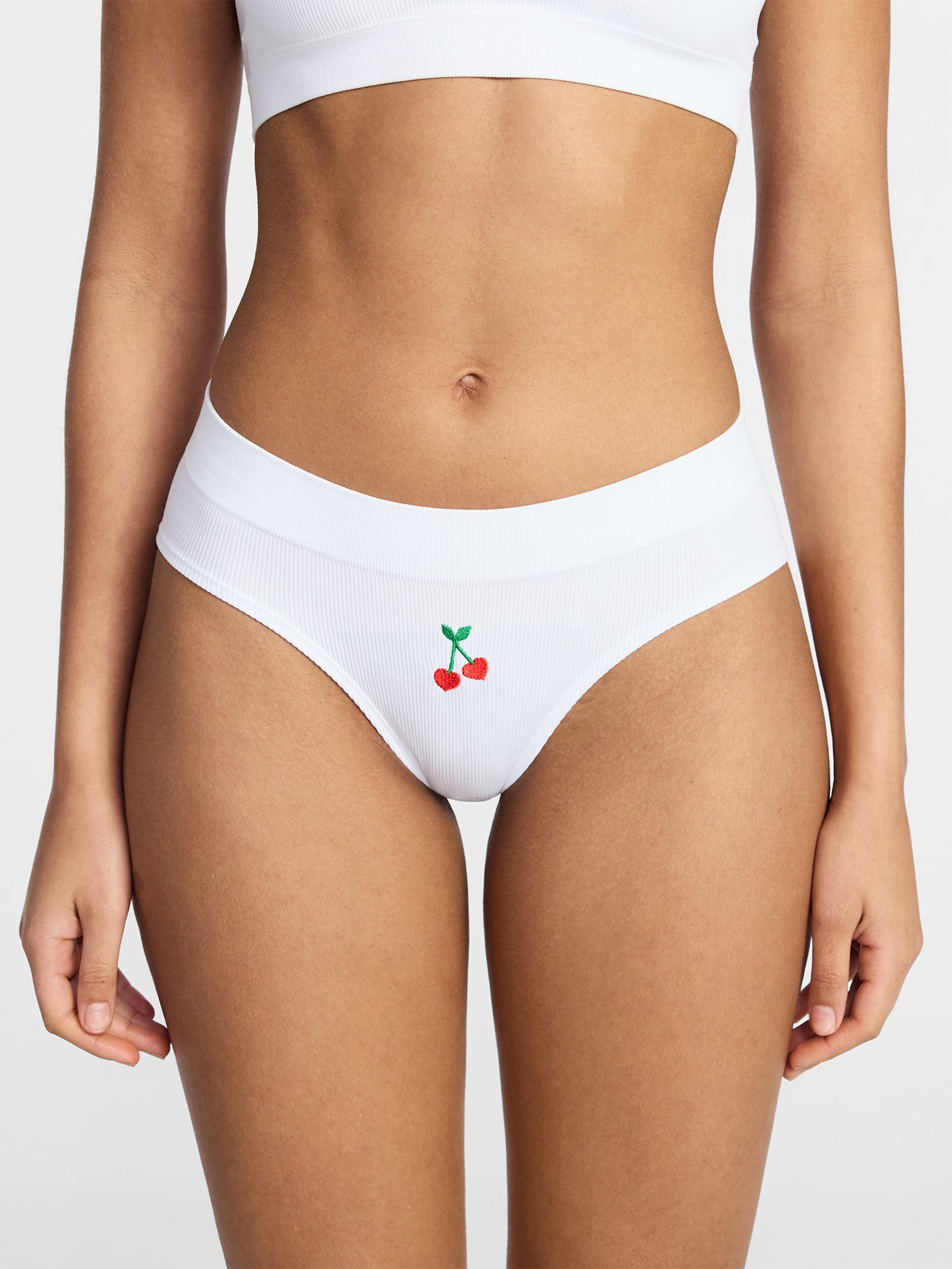 No Boundaries Seamless Ribbed Hipster Panties, 3-Pack, Women’s, Sizes XS-XXXL
