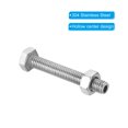 thumbnail image 4 of Uxcell M6x40mm Hollow External Hexagon Screw Cylindrical Lamp Threading Screws Through Hole Bolt with Nut 2 Set, 4 of 6
