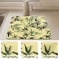 thumbnail image 4 of Dish Drying Mat Absorbent Dish Drainer Kitchen Counter 19.7x15.7inch Dish Drying Pad for Countertops Sinks Draining Racks Bamboo and Green Leaves, 4 of 9