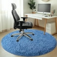 thumbnail image 5 of SARAG 6x6ft Round Rugs for Bedroom, Area Rug for Nursery Room,Furry Carpet for Children Kids Room,Haze Blue, 5 of 8