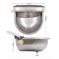thumbnail image 7 of Stainless Steel Cow Drinking Water Bowl With Drain Hole Water Outlet Automatic Float Farming Trough For Cattle Sheep Dog Horse, 7 of 7
