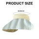 thumbnail image 2 of Sombrero de verano para mujer, de 58 a 60 cm de circunferencia, con protección solar, de ala grande que cubre la cara, de seersucker, sombrero de copa vacío, sombrero para el sol, 2 of 6